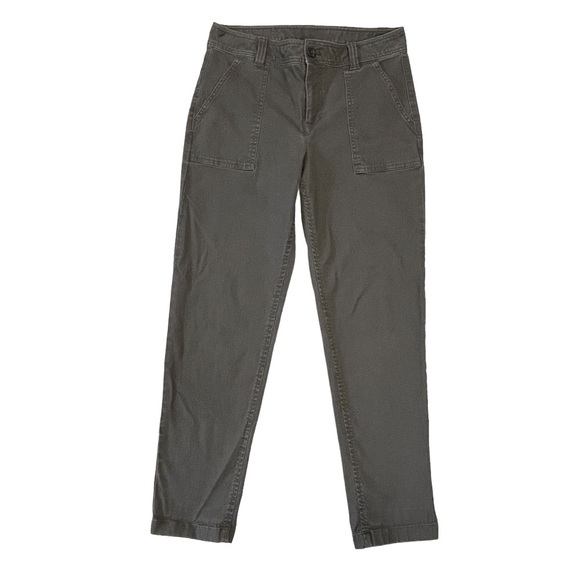 Eddie Bauer Women’s Crop Ankle Pant - Heavy Utility Style. Charcoal Size 4 #1165 - Picture 1 of 7